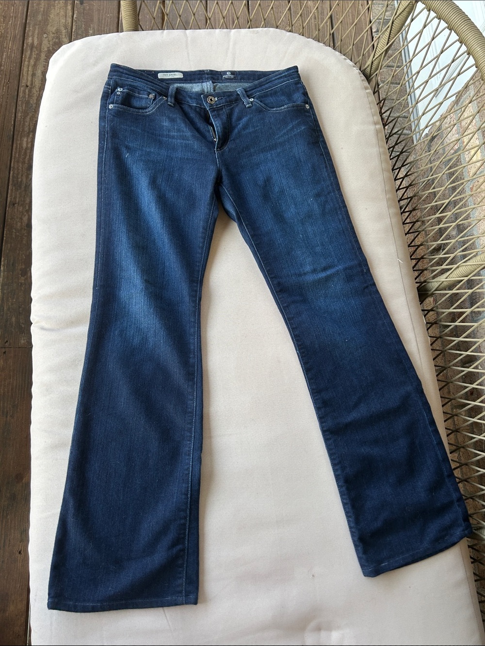 AG Adriano Goldschmied Dark Indigo Flare Jeans